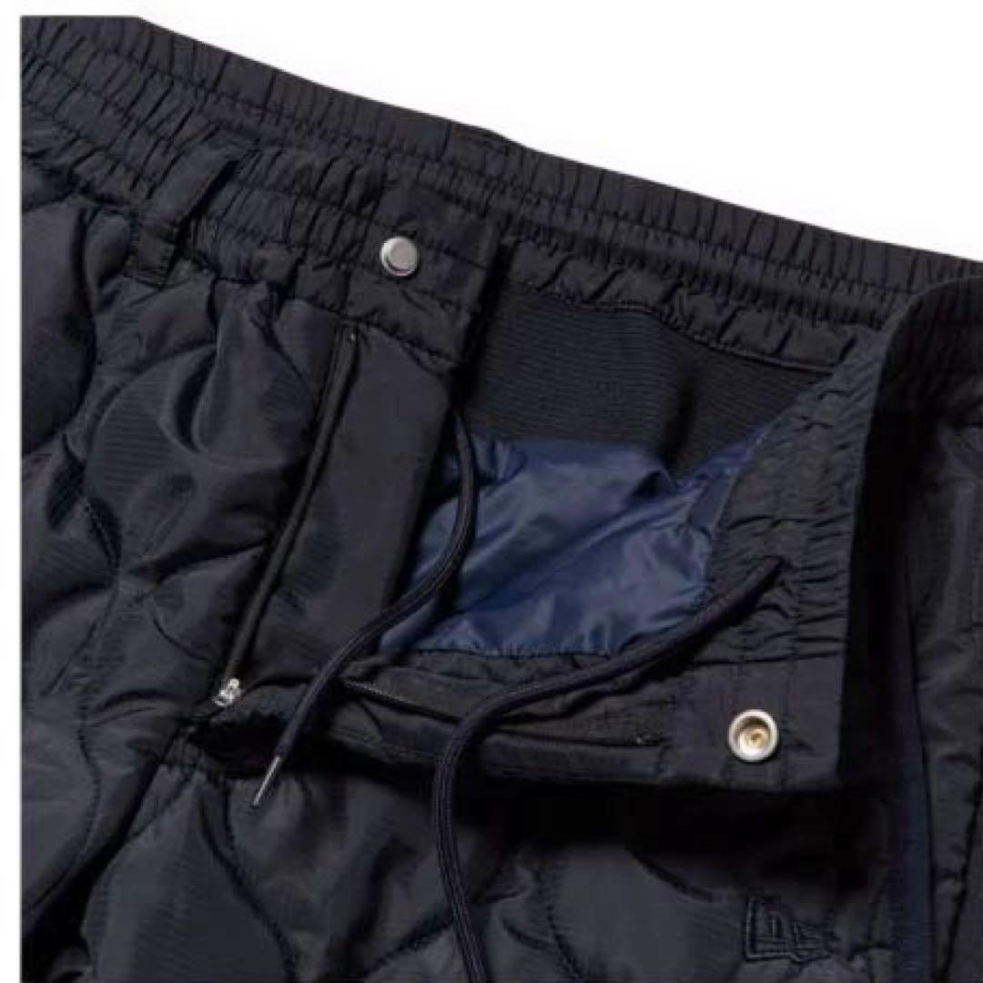 NEW ERA インサレーティッド キルティング パンツM ネイビー ニューエラ