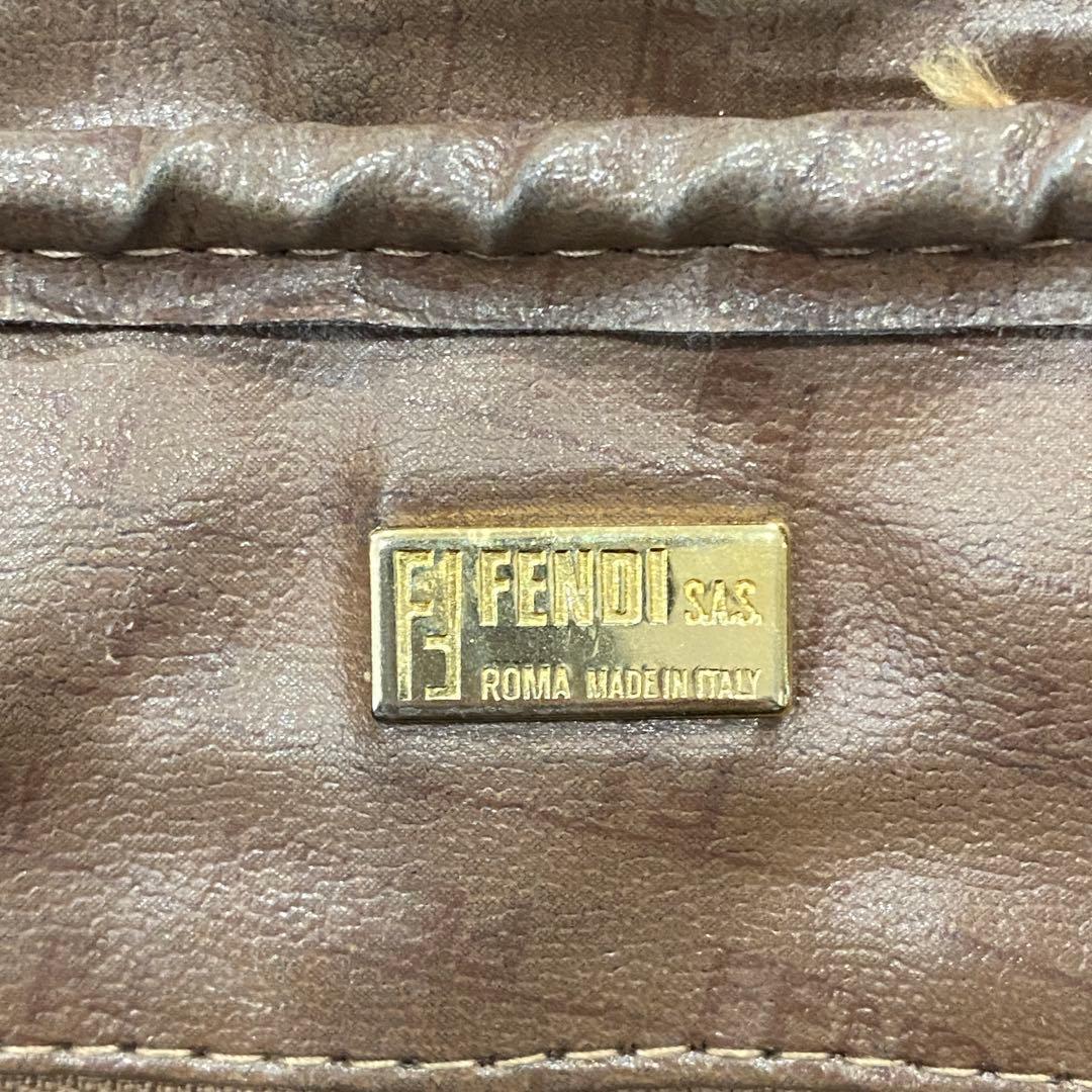 希少【Fendi】オールドフェンディ FFロゴ ズッキーノ ハンドバッグ