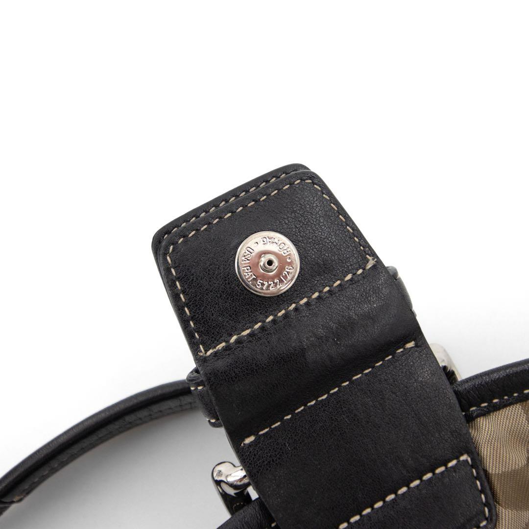 A076【美品】COACH／コーチ　ソーホー　ハンドバッグ　レザー　ブラック