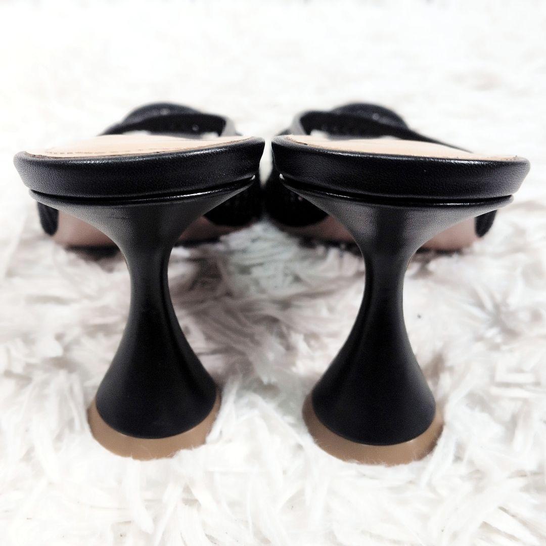 希少サイズ35【未使用極美品】ペリーコ メッシュサンダル／ミュール フレアヒール