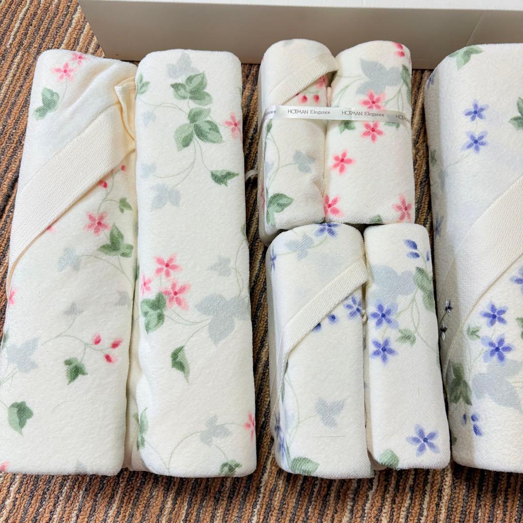 HOTMAN ホットマン　花柄ガーゼタオルセット　ギフト