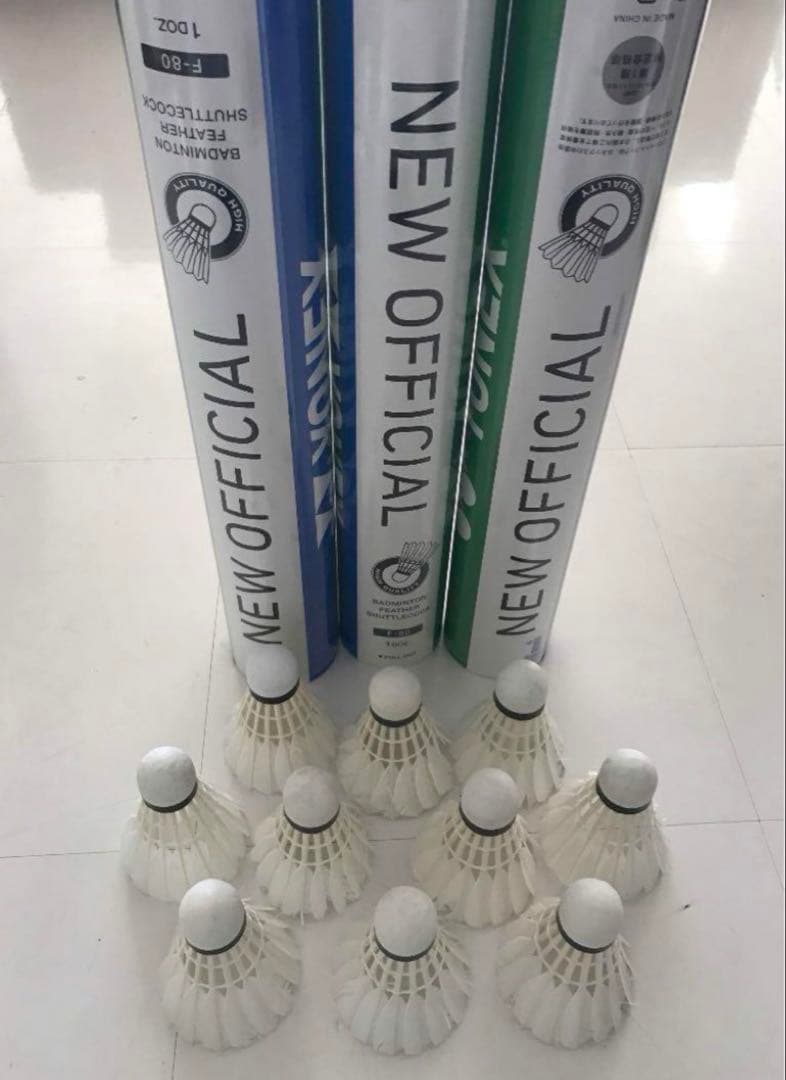 バドミントン シャトル88個 ニューオフィシャル 他 美品有練習ノック基礎手芸