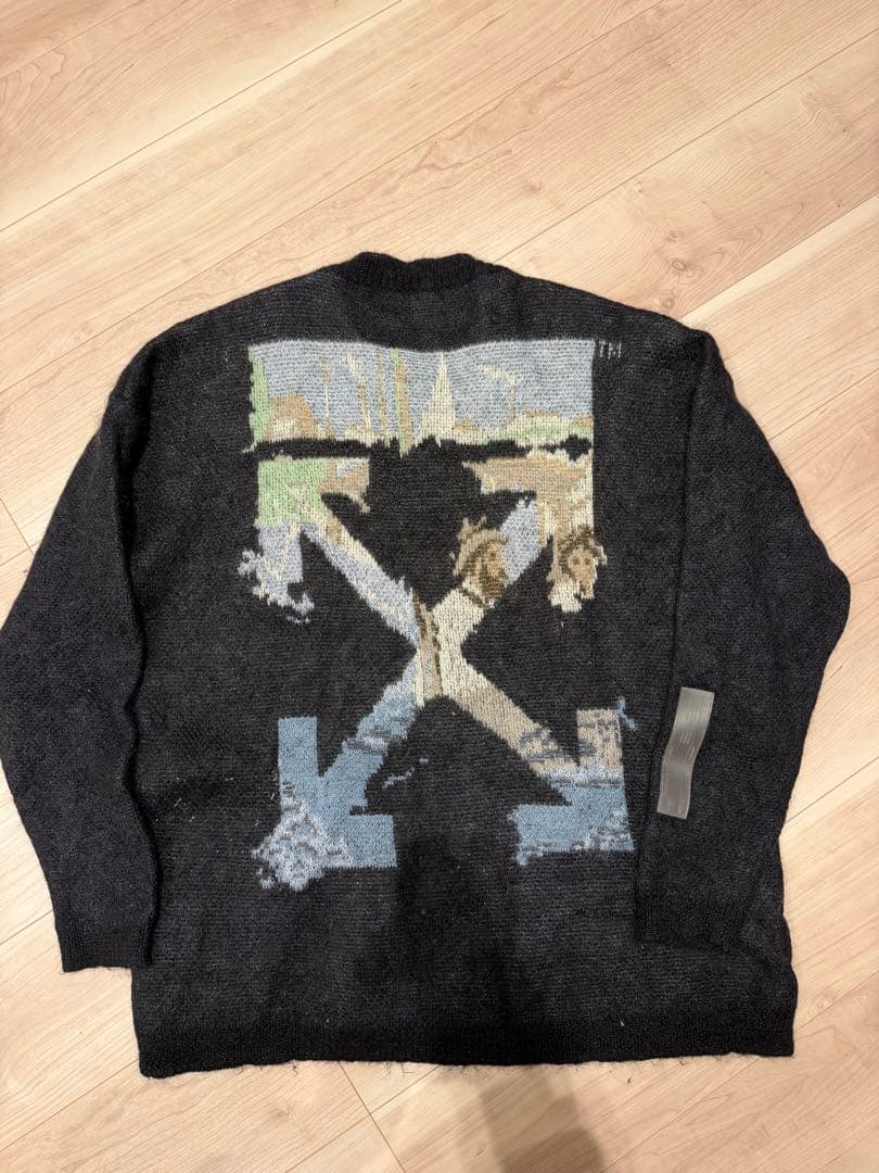 Off-White グラフィックニット Mサイズ　モヘア