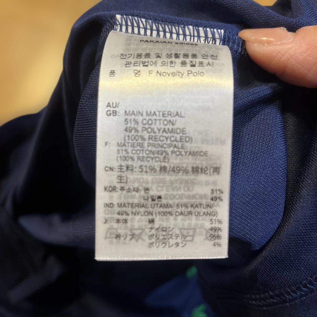 adidasオリジナルスゴルフ　ネイビー ポロシャツ Mサイズ