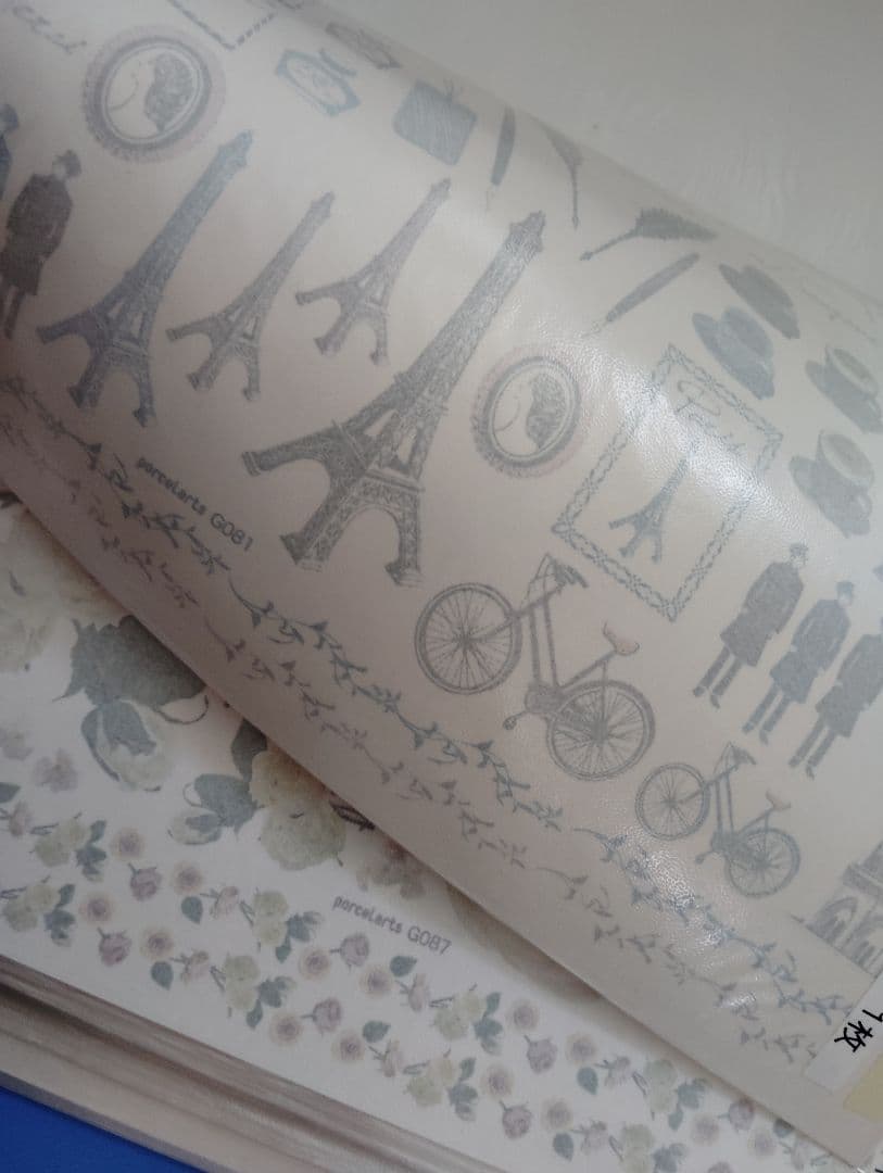 【サロン閉店】ポーセラーツ転写紙　柄　全てセットでファイルごと