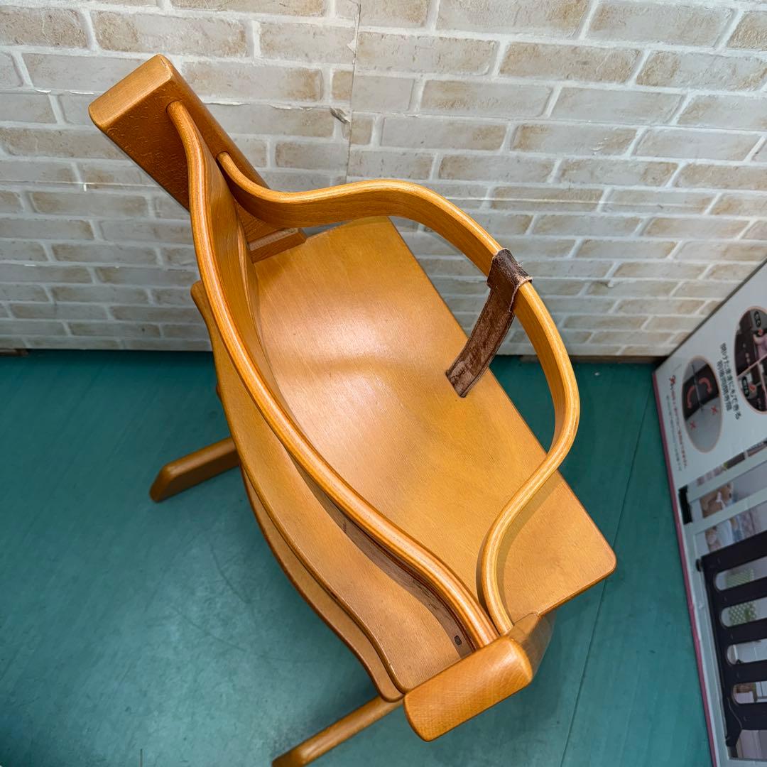 ストッケ　トリップトラップ　旧型　ガード付き　木製　チェア