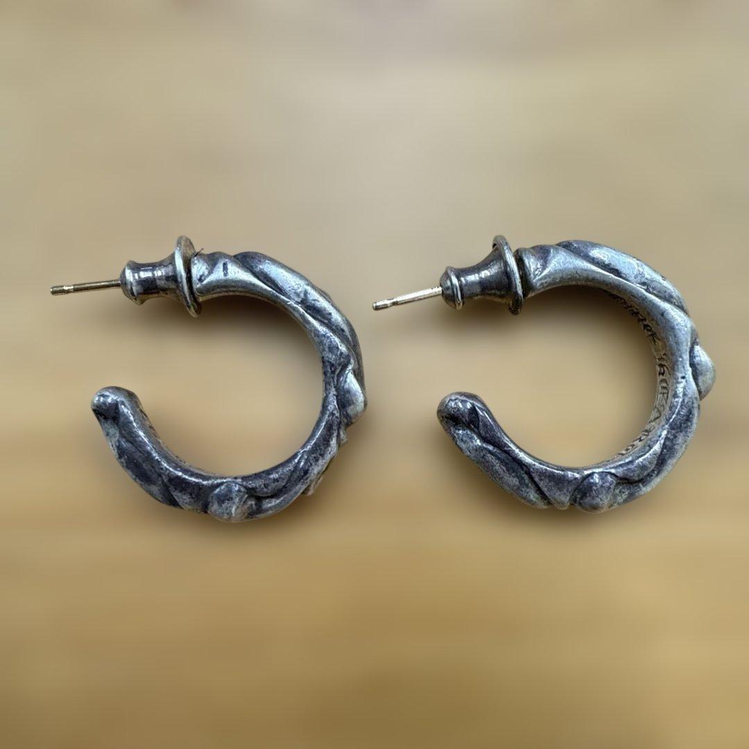 CHROME HEARTS シルバーフープピアス 925 シルバー 両耳用