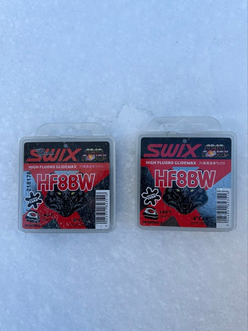 SWIX HF8BW 高フッ素グライドワックス 40g×2個セット！