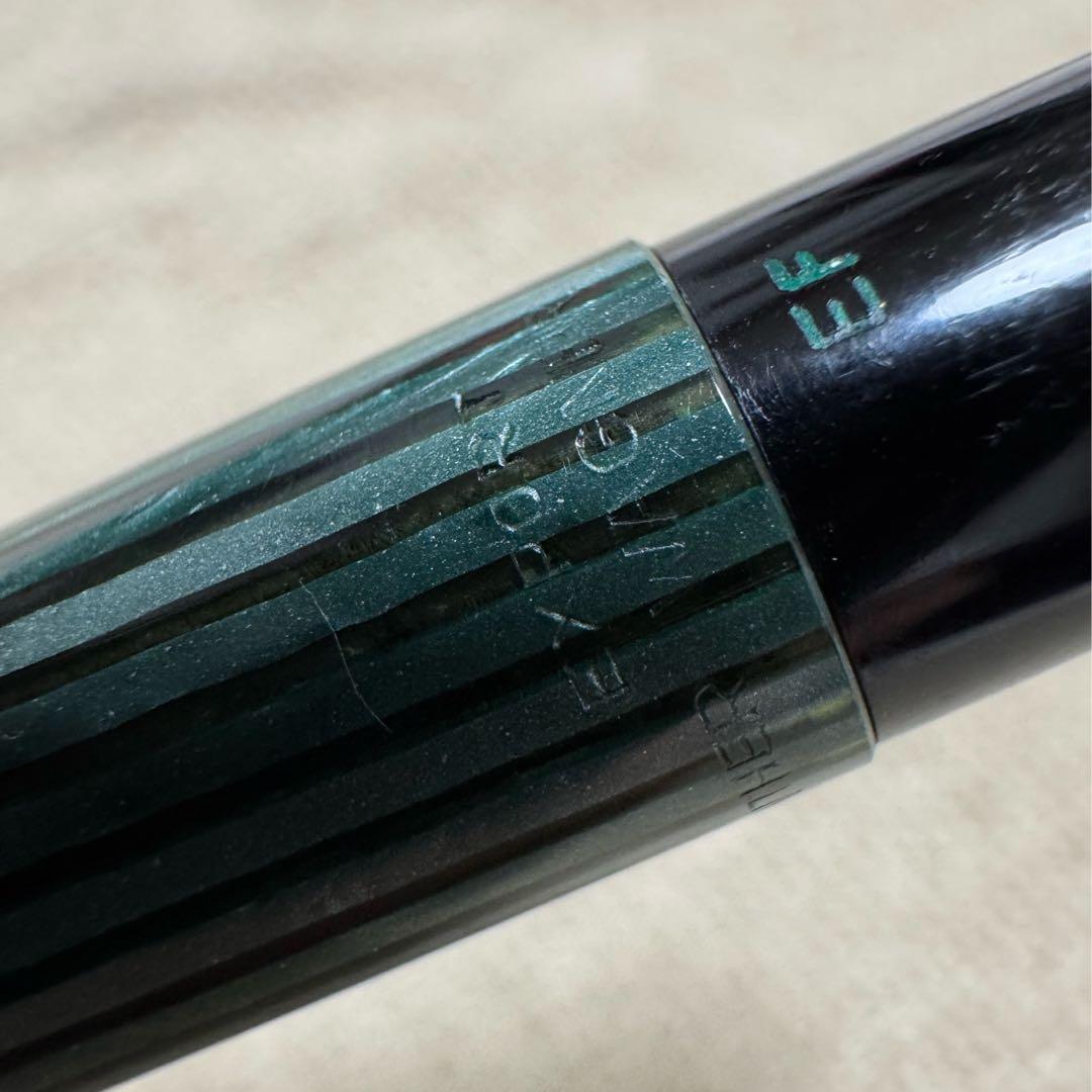 ペリカン万年筆　#400 緑縞　14K -585 EF