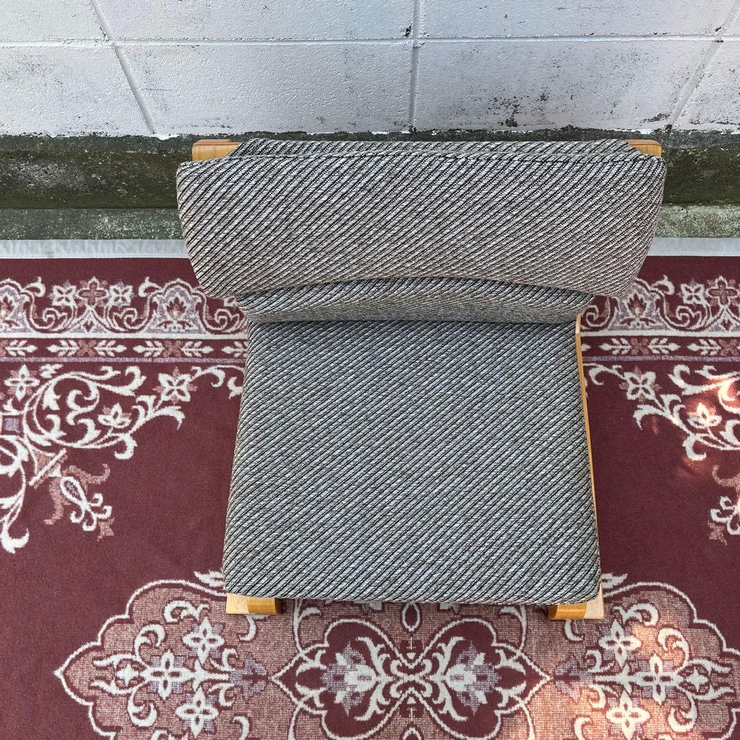 木製家具◾️ 新日本木工 楽座椅子 プライウッド木製フレーム ローチェア