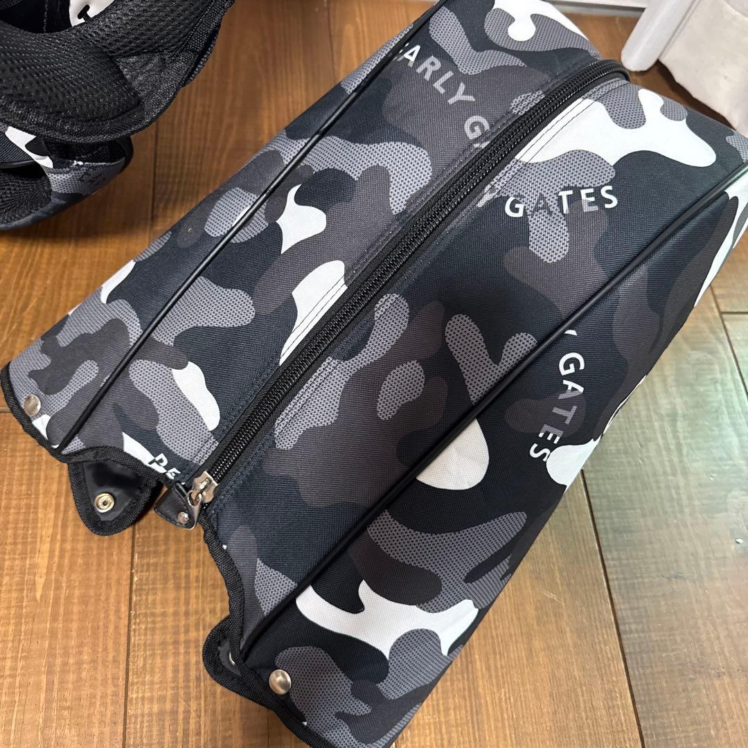 パーリーゲイツ キャディバッグ　ブラックカモ