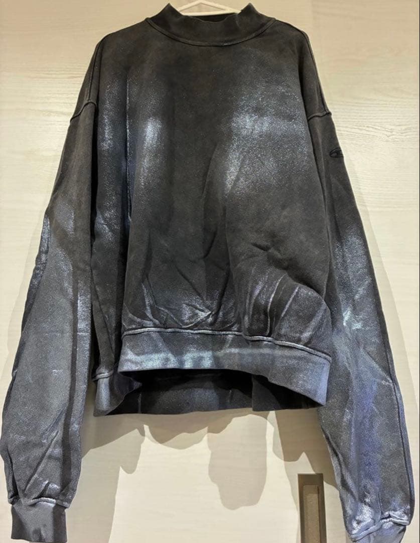 DIESEL グレー クルーネック トレーナー