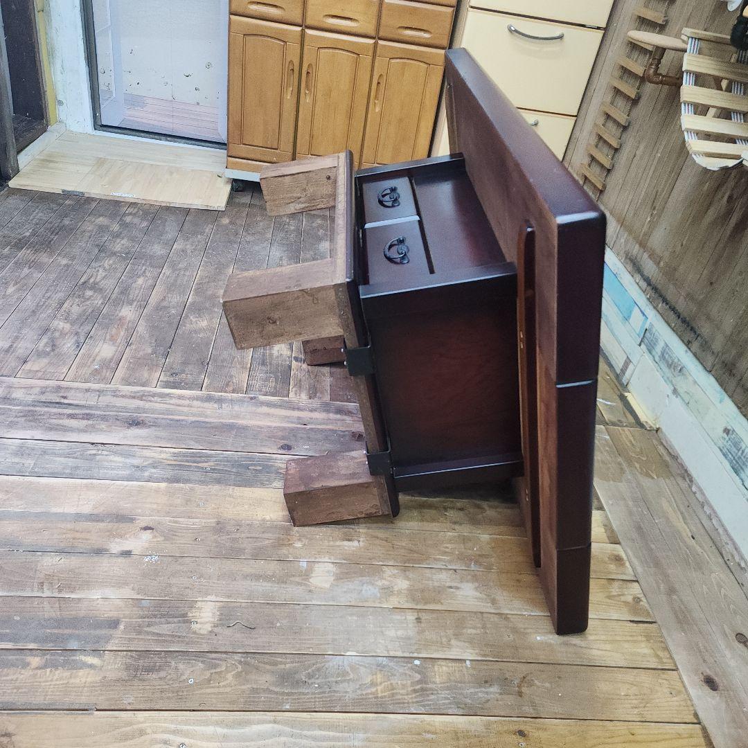 大型火鉢テーブル引き出し付き
