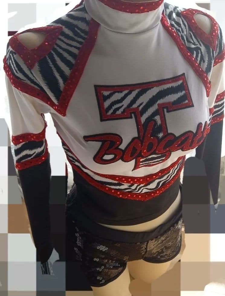 チアリーディングウェア ゼブラ柄セット