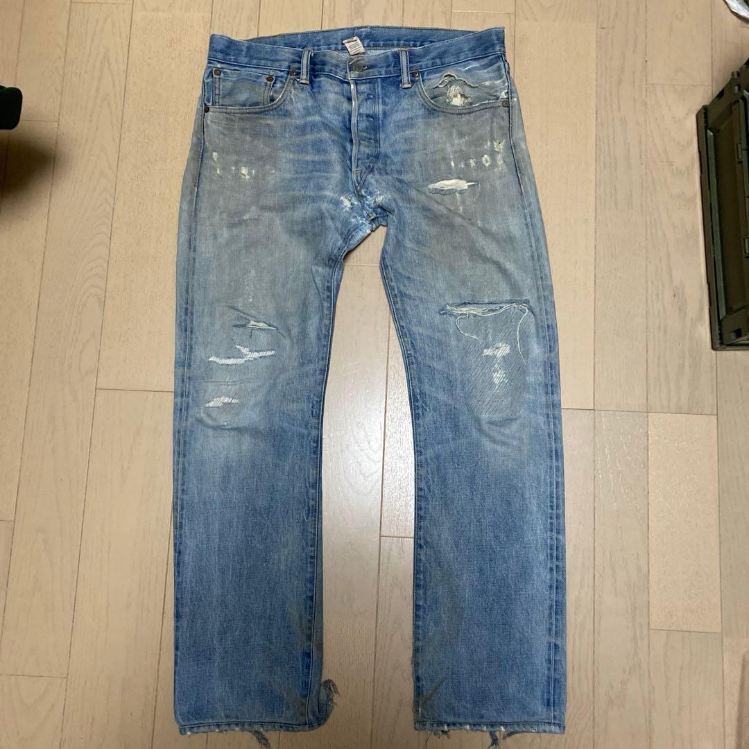 【はやし】【USA製】RRL デニム　コットン/赤耳/33×34