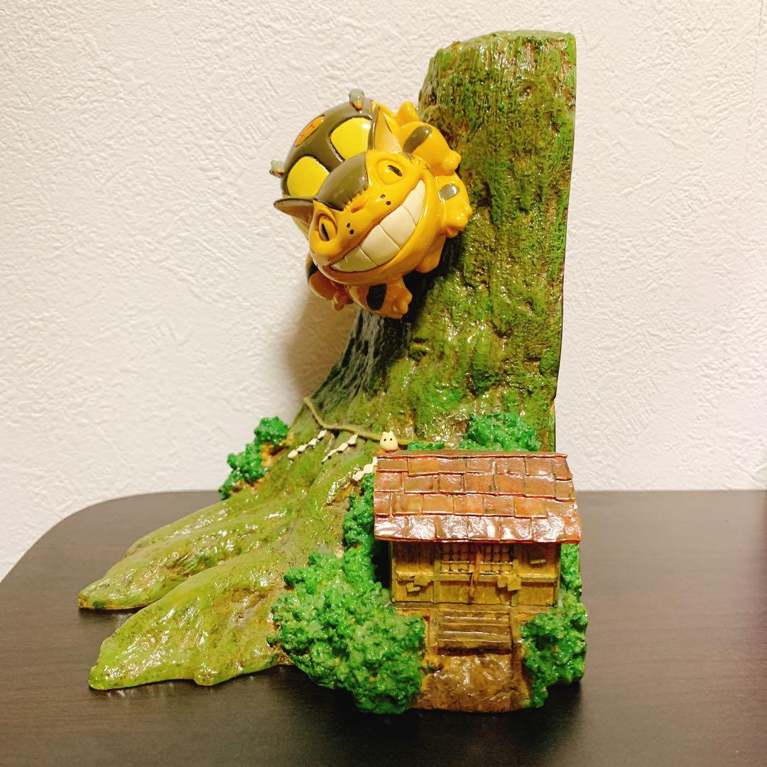 【廃盤レア】となりのトトロ　ネコバス　陶器　ブックスタンド　ブックエンド