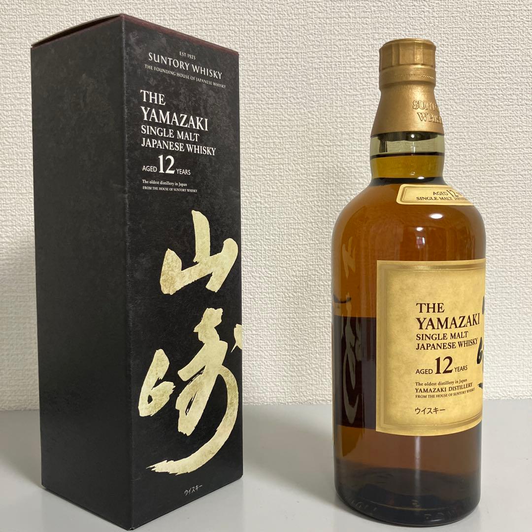 サントリー シングルモルトウイスキー 山崎 12年 700ml 1本 箱付き