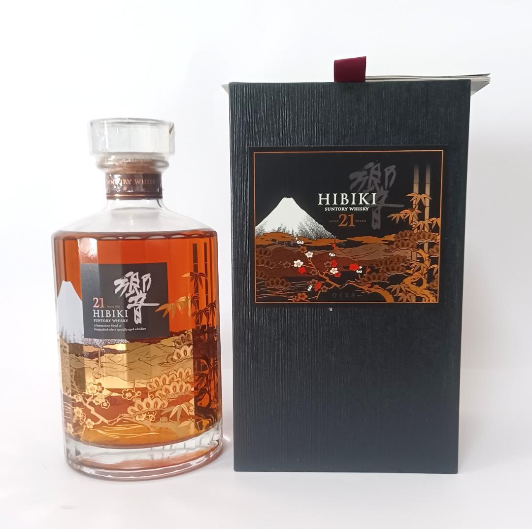 ウイスキー響 21年 意匠ボトル 花鳥風月 43% 700ml 白箱　新品未開封