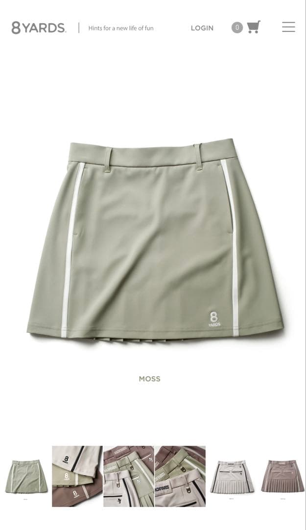 8YARDS ハチヤーズ　ゴルフスカート　L