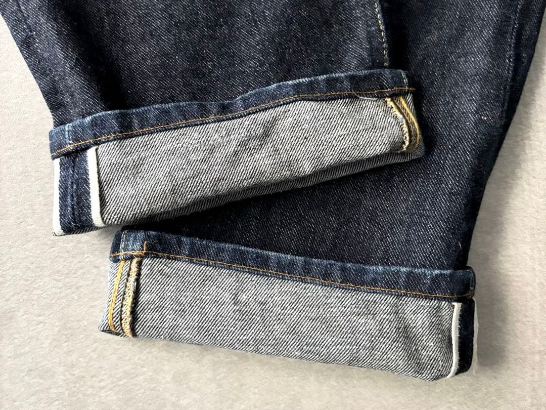 EVIS 初期 2101 手描きカモメ 濃紺 W28×35 セルビッジ 日本製