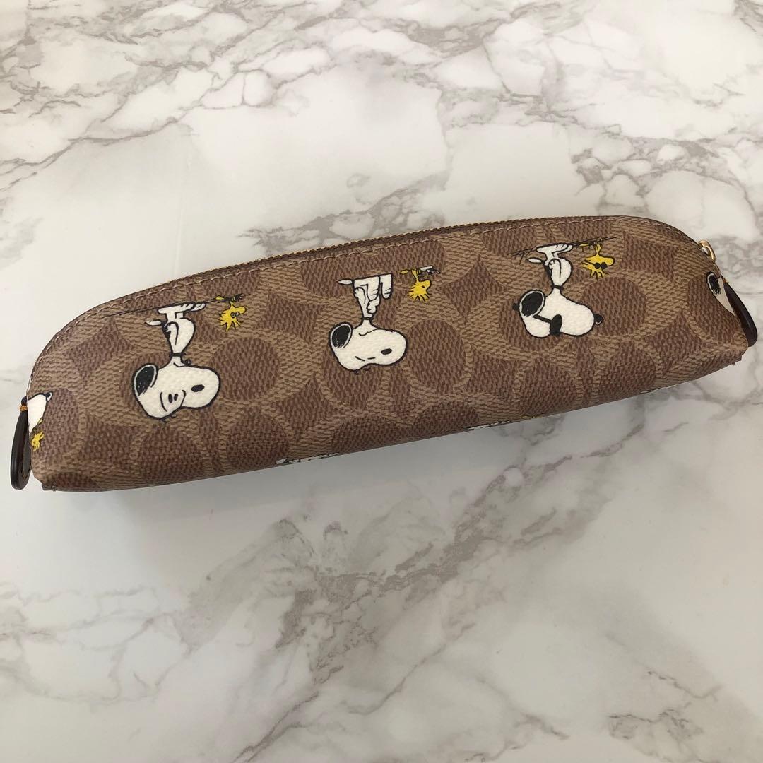 新品未使用 コーチ スヌーピー コラボ ペンケース