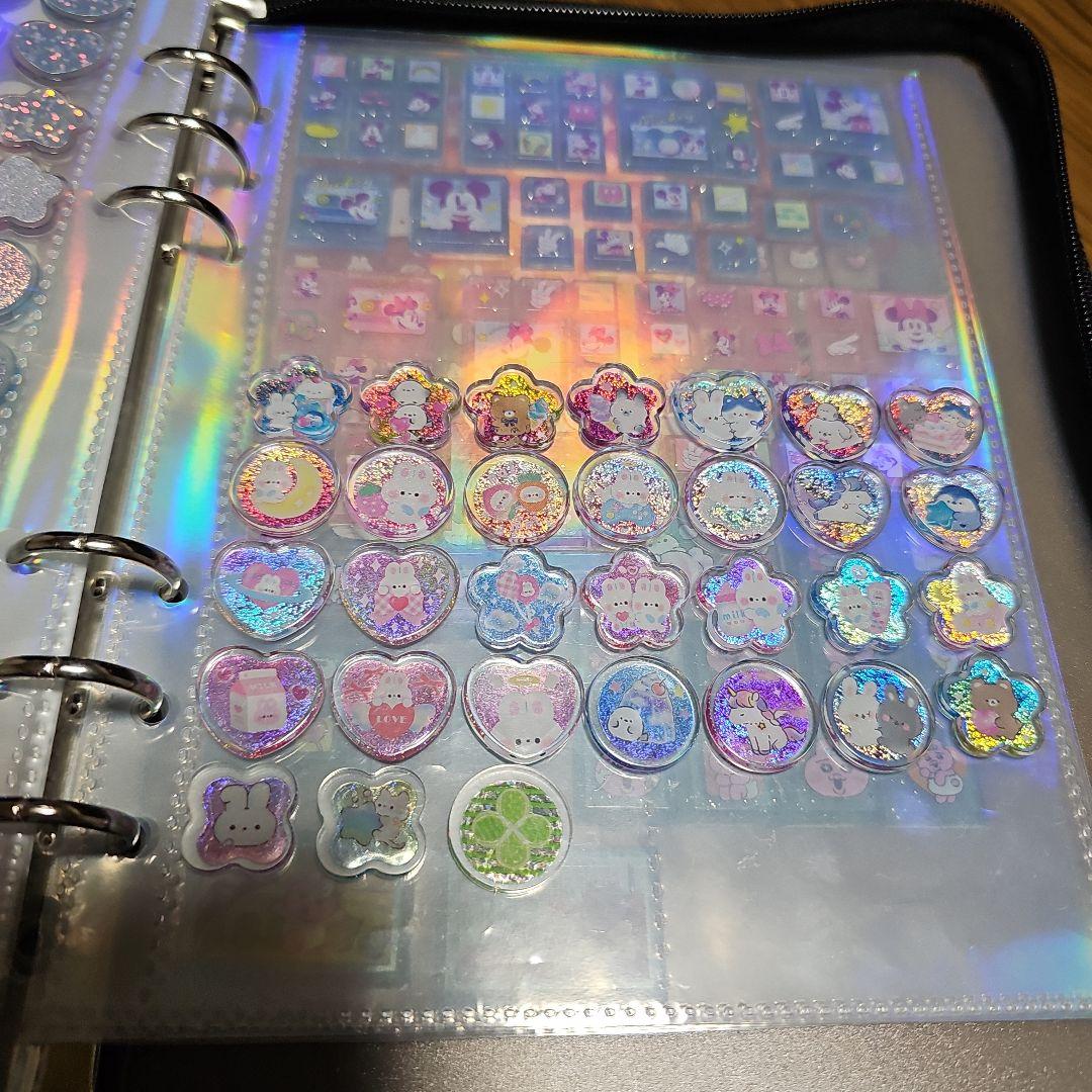 シール帳完成品　おはじきシール、タイルシール