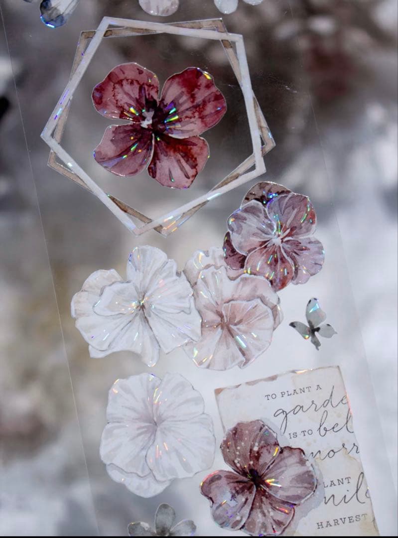 时间格子《迷棕》海外マスキングテープ　マステ 【2389】