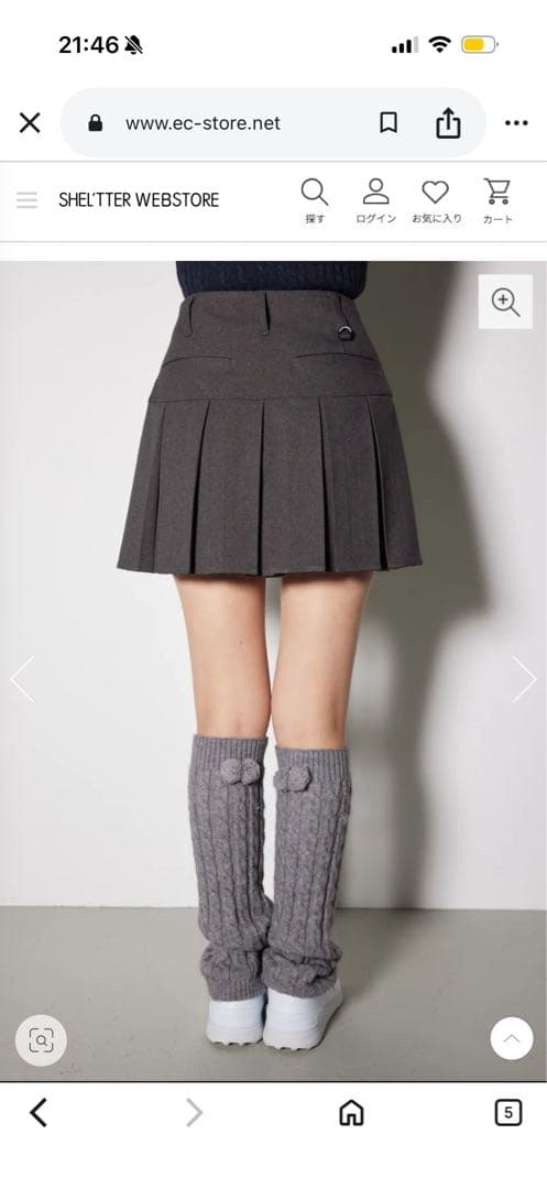 ★新品未使用★RIENDA GOLF コルセットプリーツスカート