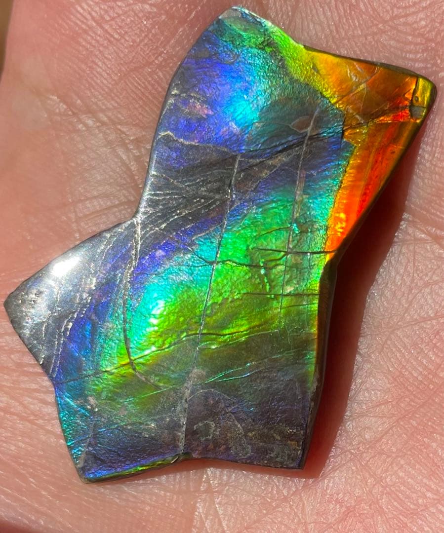 【期間限定セール】虹色星形　アンモライト　インペリアルレインボー　アンモライト