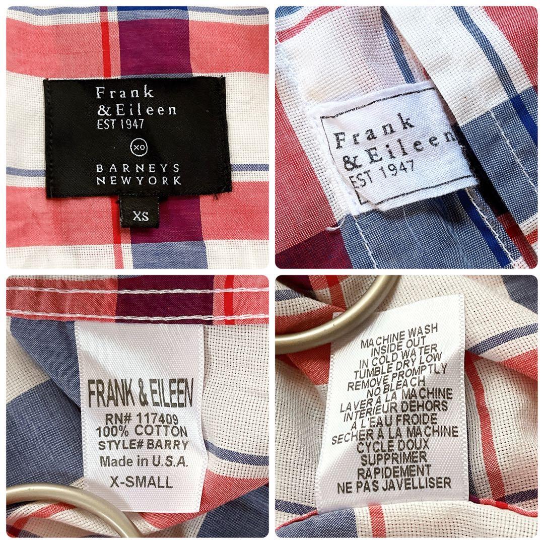 美品✨フランクアンドアイリーン バーニーズ別注 BARRY チェックシャツ XS