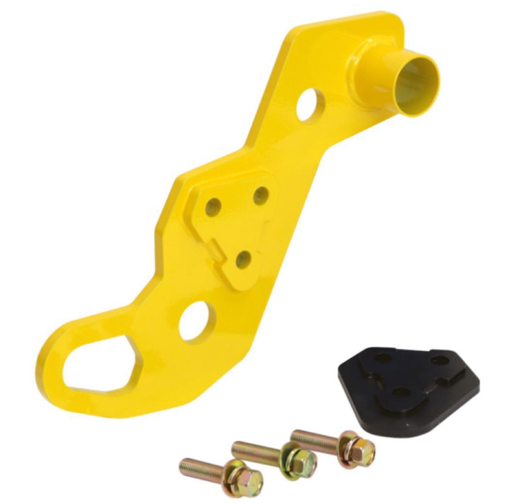 APIO タクティカルバンパー装着車用　右　牽引フック・9mm厚　黄色　アピオ