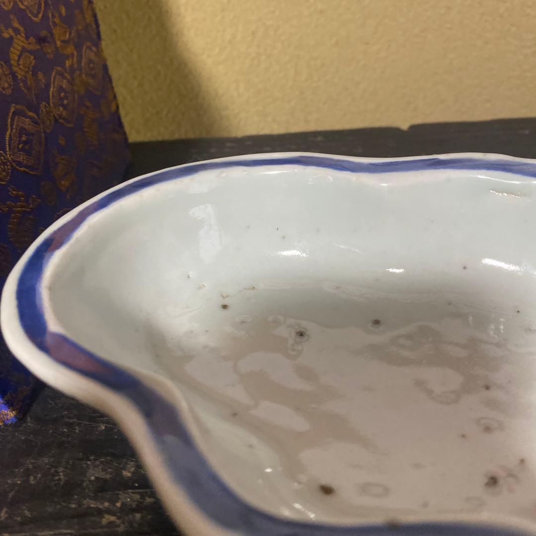 中国蝶々型脚付向付【箱付】