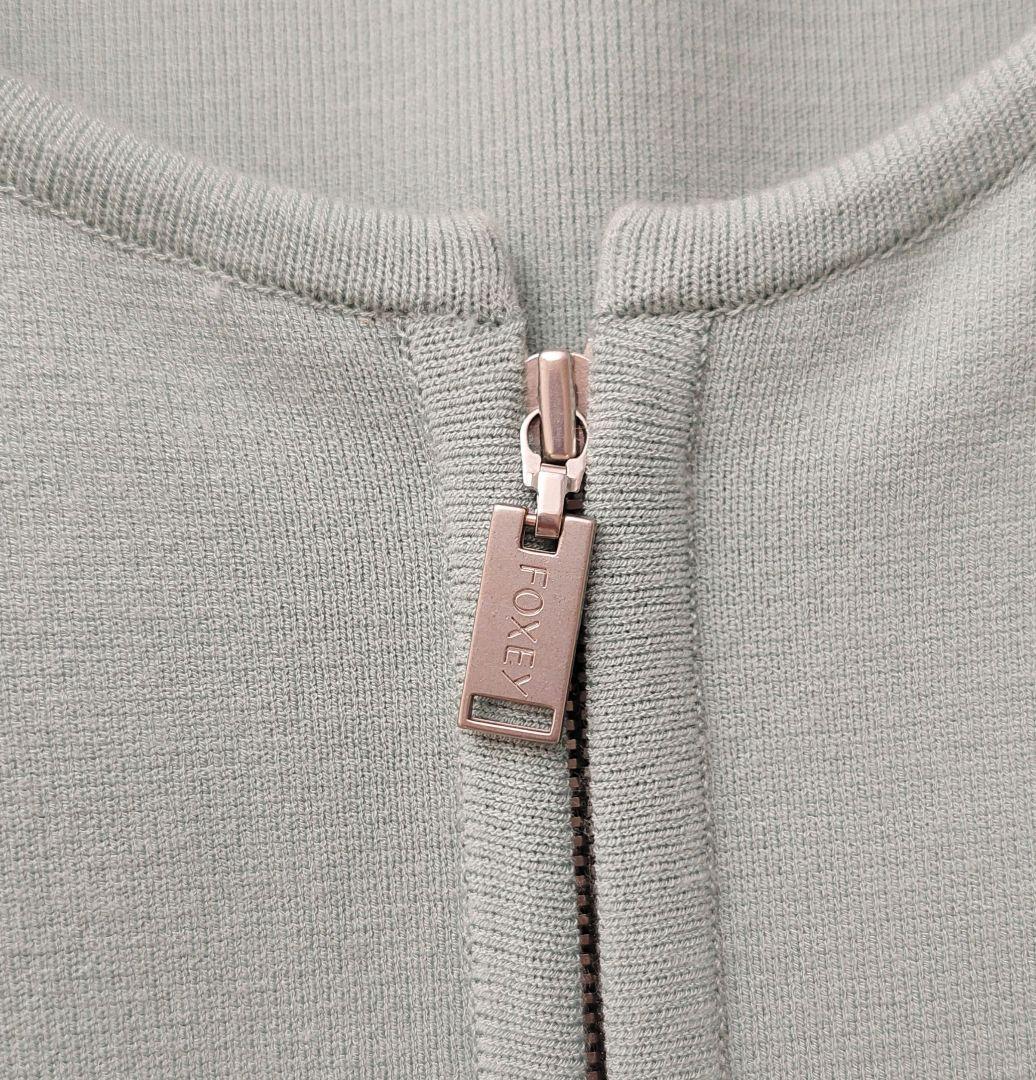 FOXEY ミントグリーン 長袖カーディガン　ジャケット