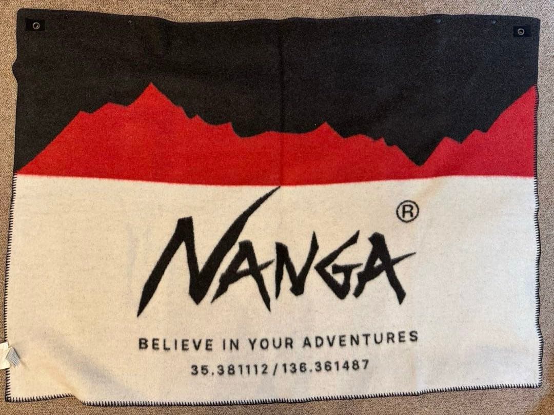NANGA ナンガ 防炎 ブランケット ロゴ キャンプ ファイアー 焚き火