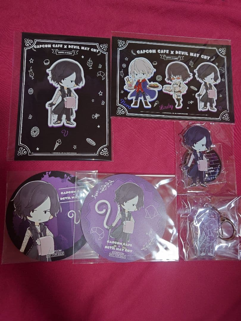 デビルメイクライ カプコンカフェ V ポストカード コースター キーホルダー