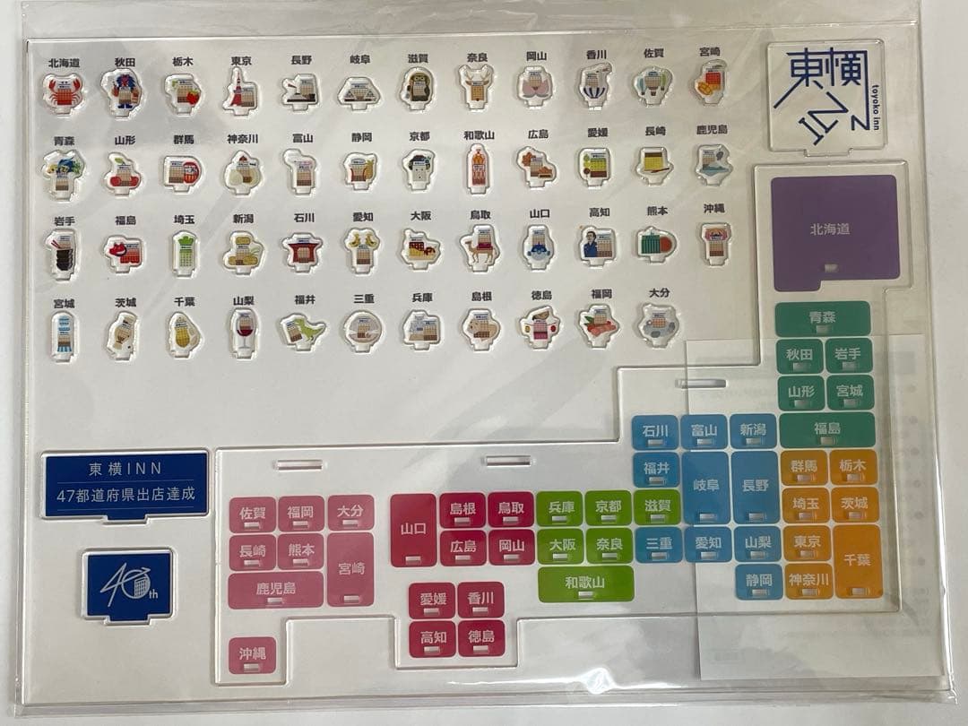 東横イン アクリルスタンド トートバッグセット　ご当地アクスタ 富山ピンバッジ付