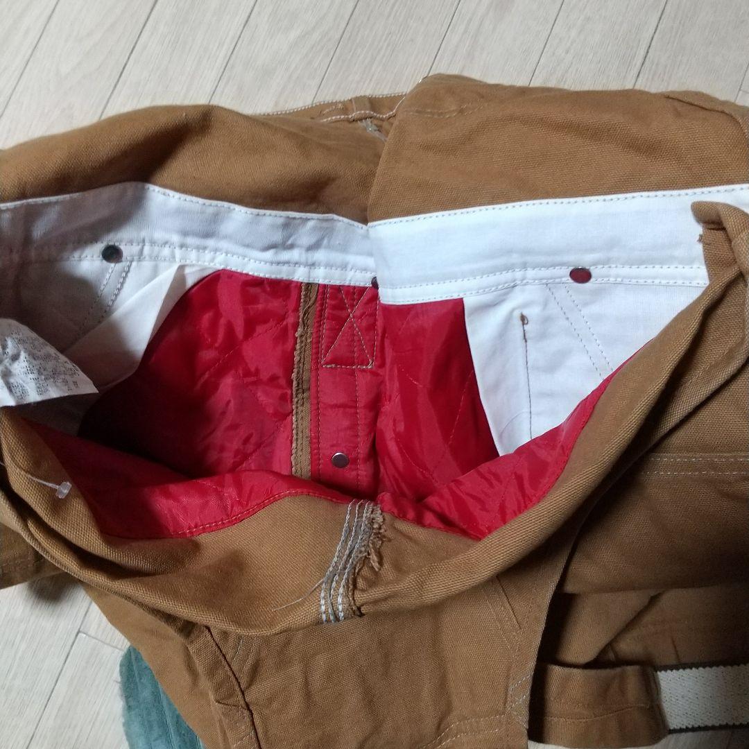 カーハート Carhartt 中綿入り ブラウン キャメル オーバーオール