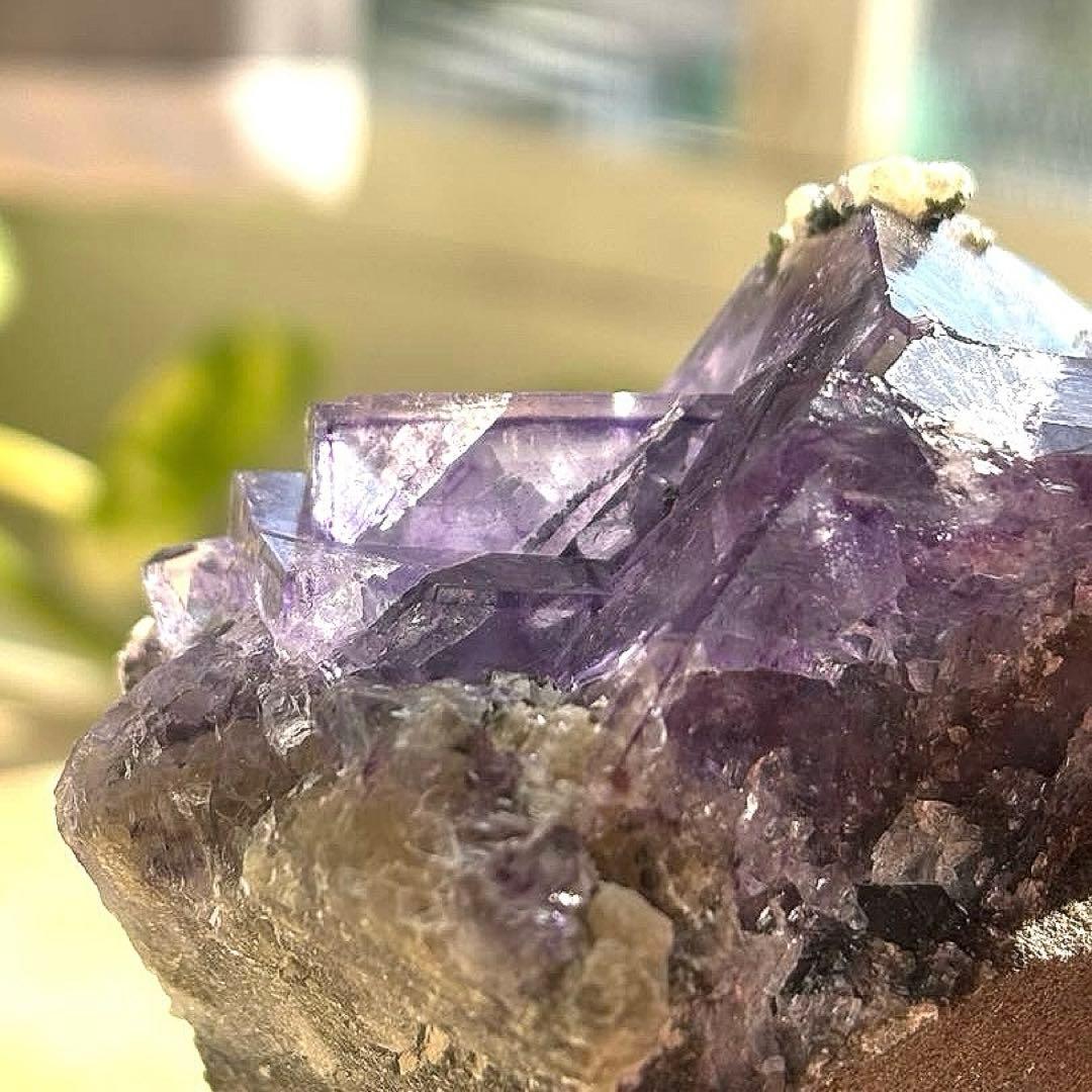 中国産　フローライト　パイライト　水晶　共生鉱物　原石　鉱物標本