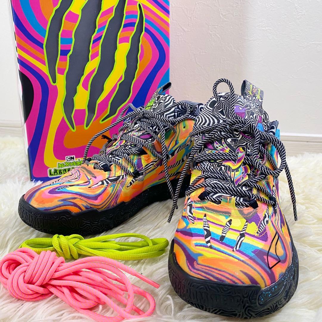 極美品　プーマ　MB.03　デクスターズ　ラボ　ラメロボール　マルチカラー　26