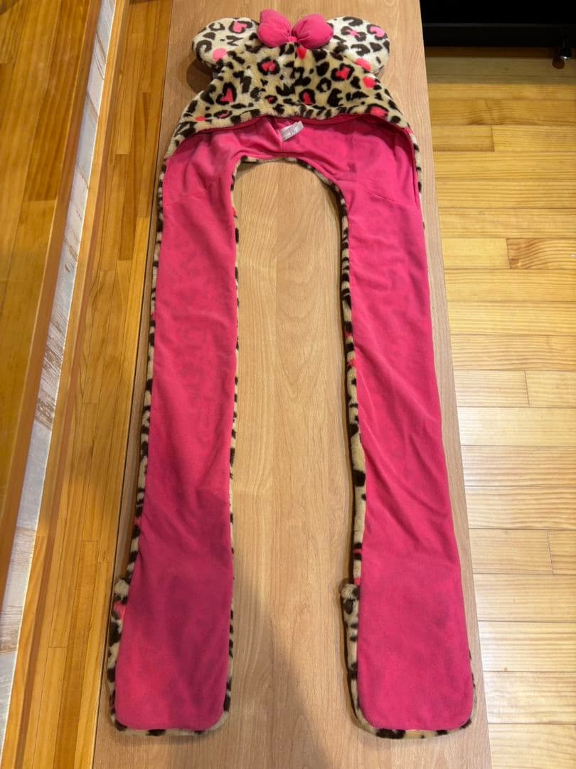 ミニーマウス ヒョウ柄キャップ