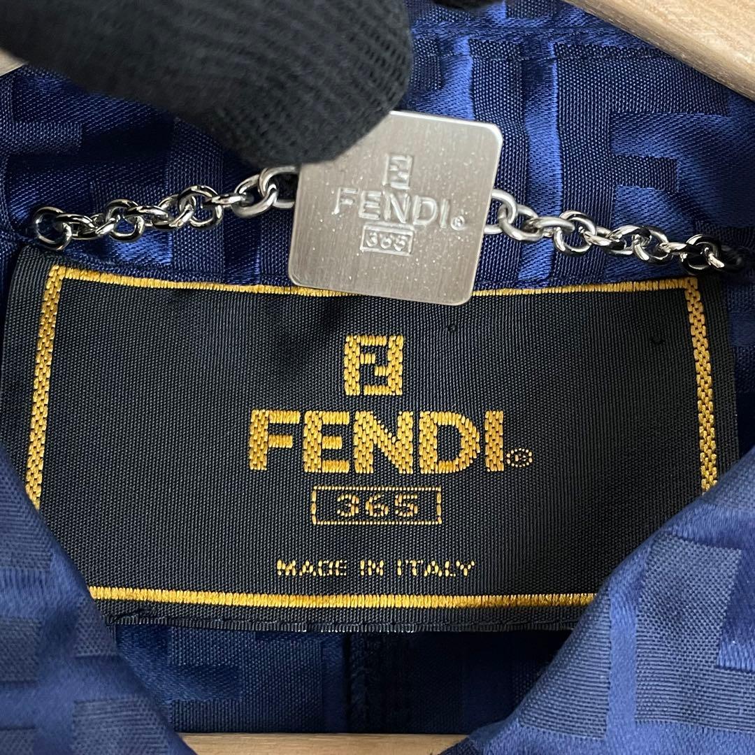 【美品】FENDI フェンディ ロングレインコート ズッカ柄
