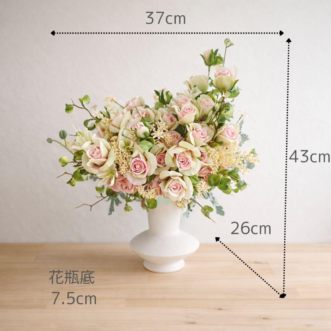 光触媒フラワーアレンジメント｜ローズを贅沢に束ねた くすみカラーの高級アレンジ