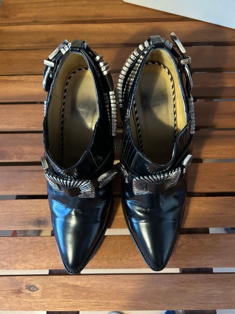 TOGA PULLA レザーメタルブーツ　23㎝
