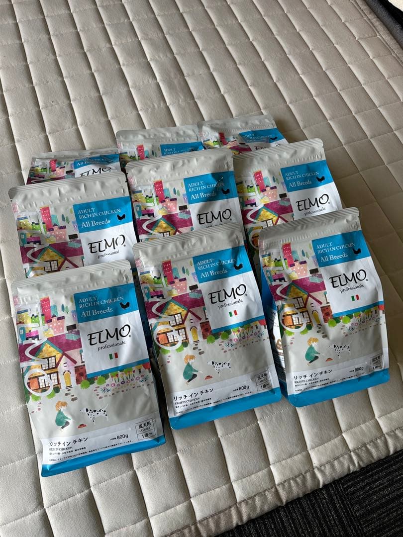 ELMO リッチインチキン ドライフード 800g ９袋