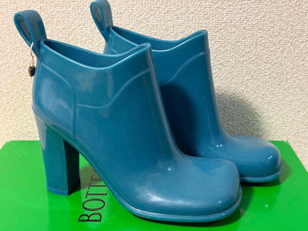 BOTTEGA VENETA rubber ankle boots ブルー 28