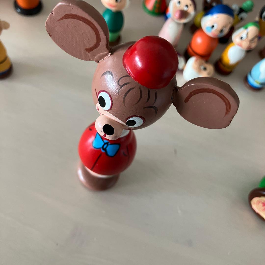 ディズニー　まんがこけし　収納ケース　昭和レトロ　ビンテージ