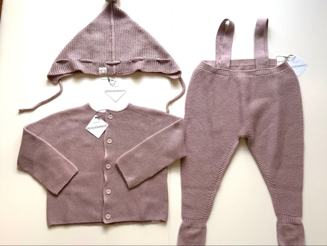 MARLMARLニットカーディガン・パンツ・帽子セット　【新品・箱あり】