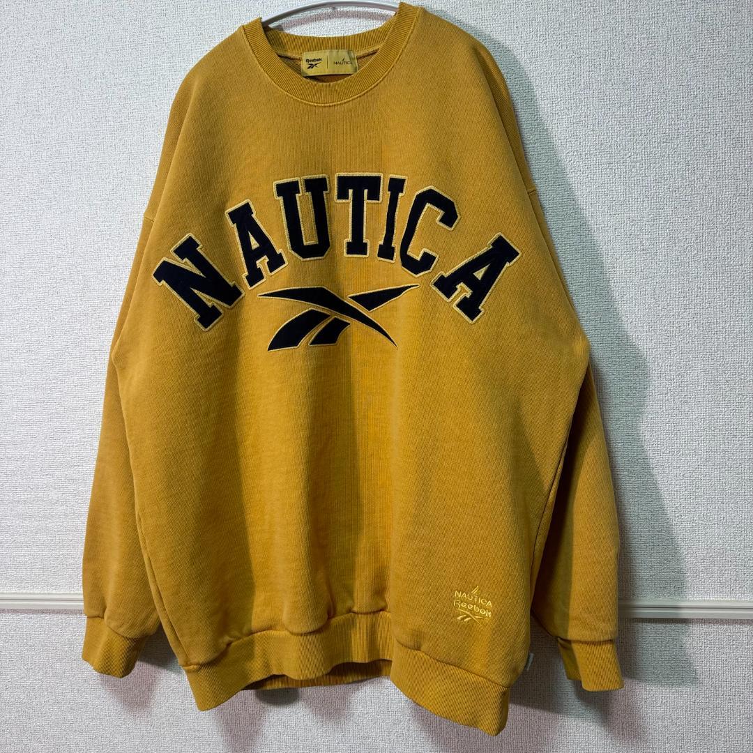 完売品 Reebok × NAUTICA コラボ 限定アーチロゴ スウェットXL