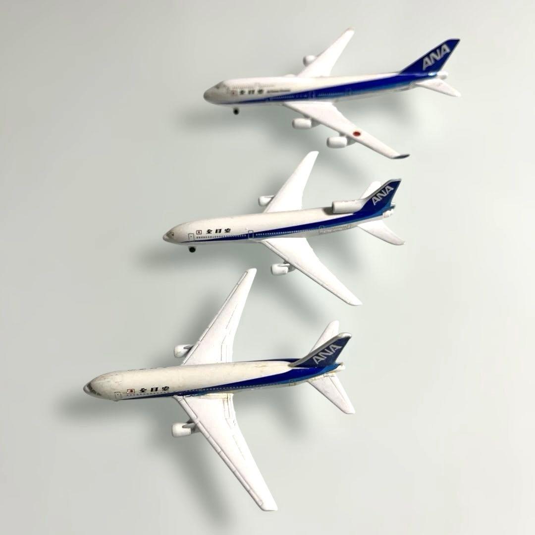 ANA ドイツ製金属BOEING 2機種+ロッキードL-1011ミニチュアモデル