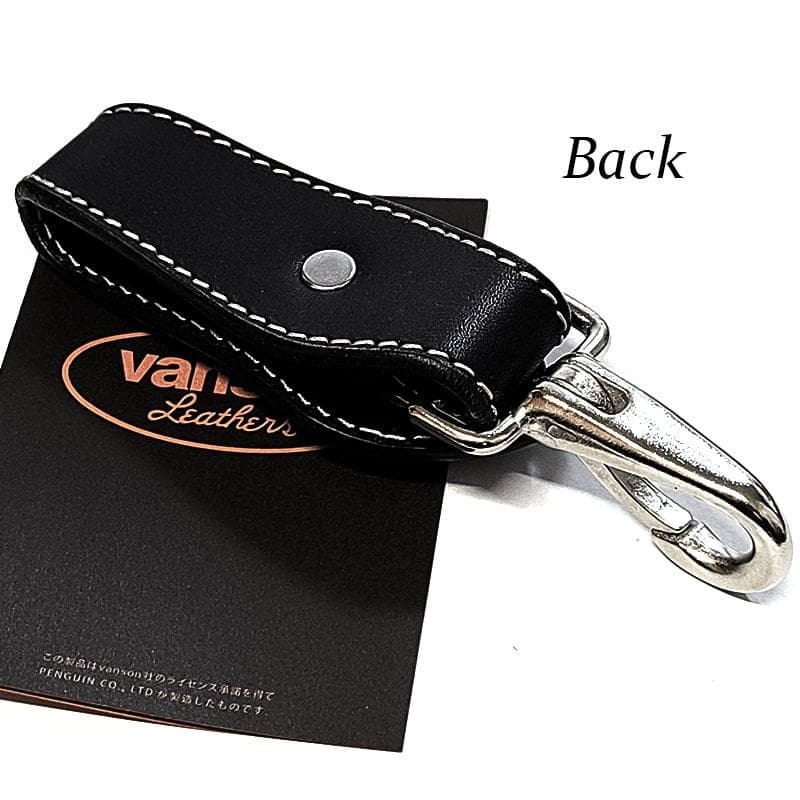 バンソン キーフック ブラック 牛革 vanson 日本製 キーリング 本革製